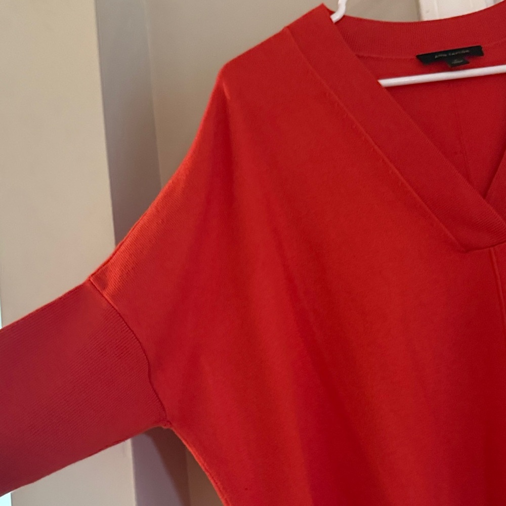 Orange V-Neck Sweater‎ - Picture 2 of 6